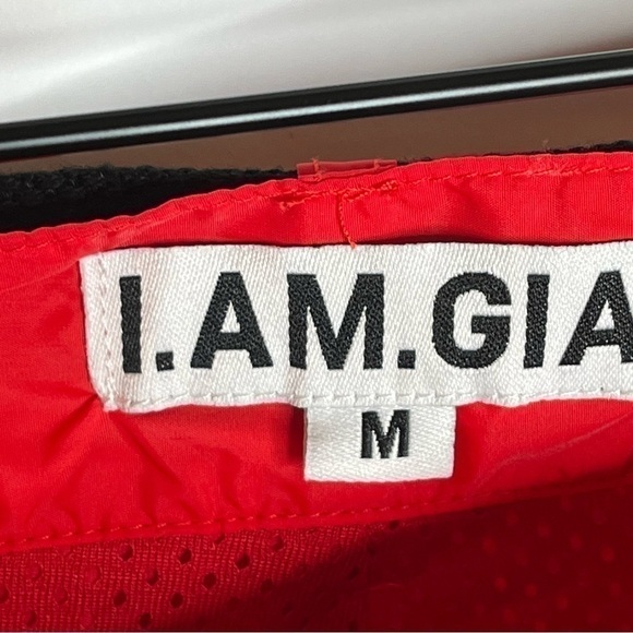 I.am.gia Halo Reflective Utility Red Pants Size Medium - Picture 11 of 13